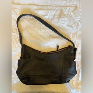 The Sak Black Leather hobo Kendra shoulder bag